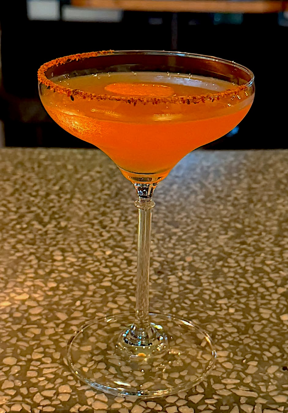 Japanese Slipper cocktail served in a coupe glass